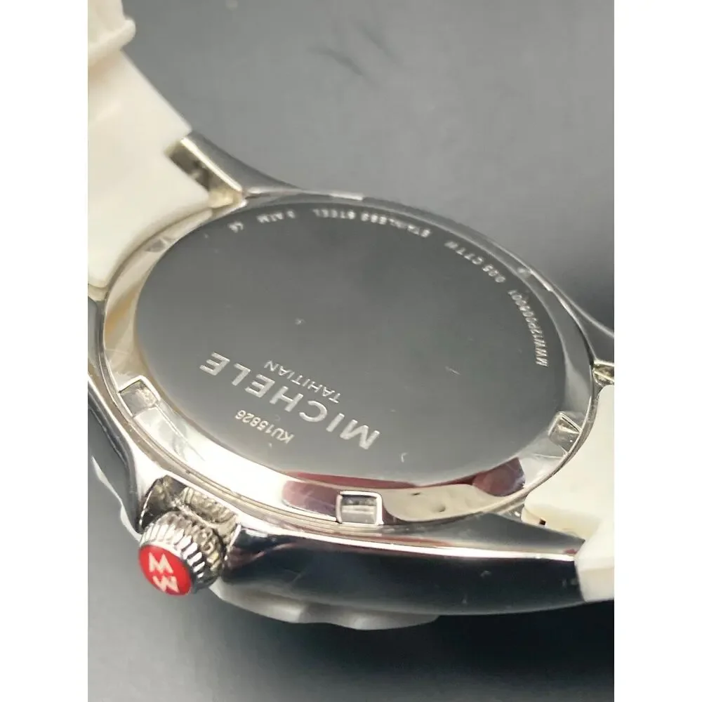 Michele Jelly Bean Tahitian KU15826 Women's Watch 34mm -Fresh Battery WR *READ* - Picture 9 of 14